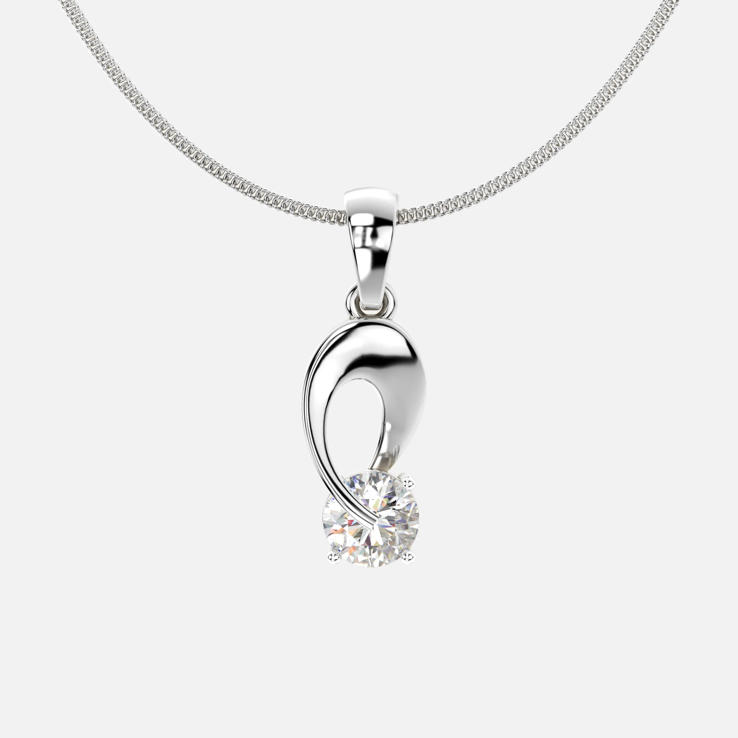 Eternal Curve Diamond Pendant