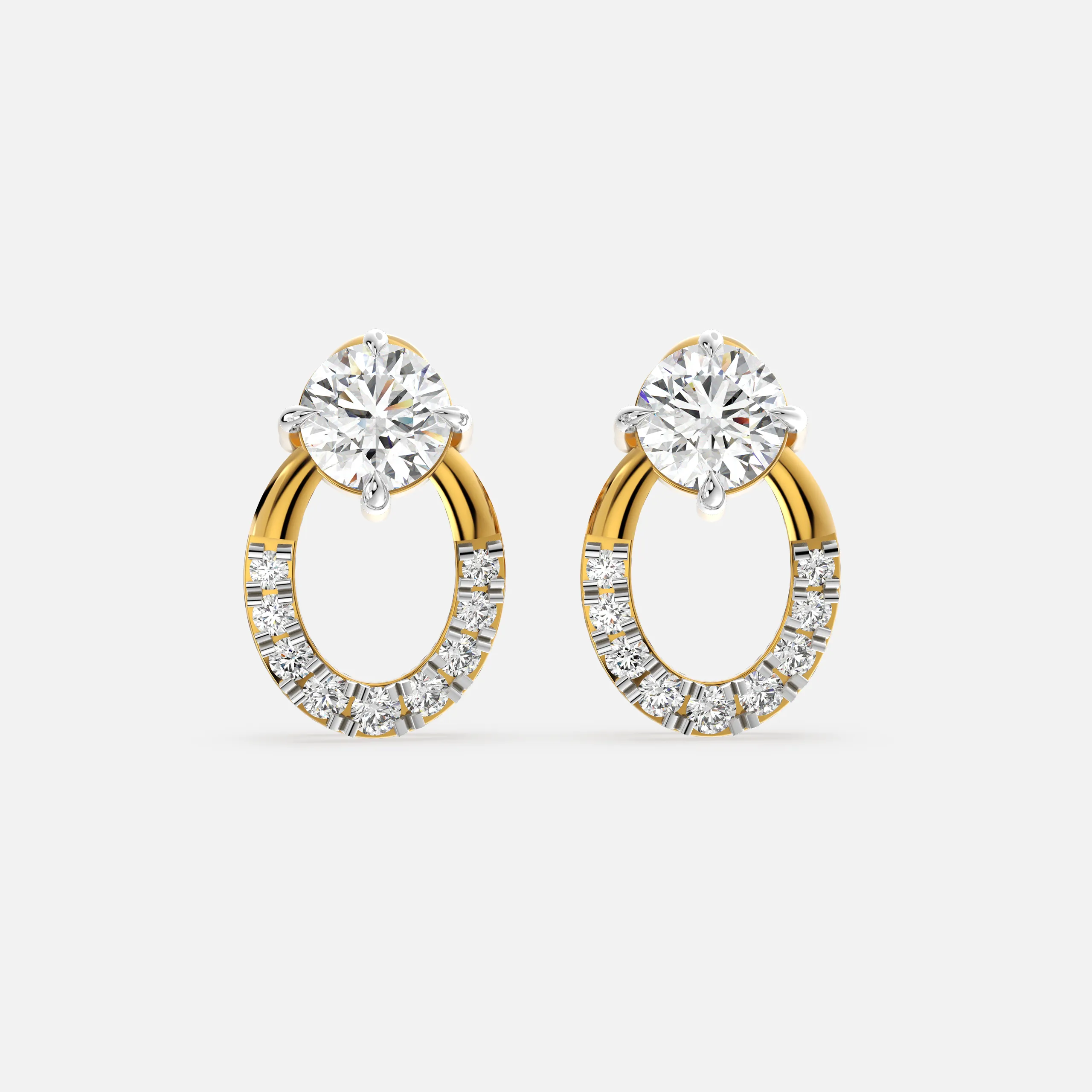 Timeless Oval Diamond Earrings