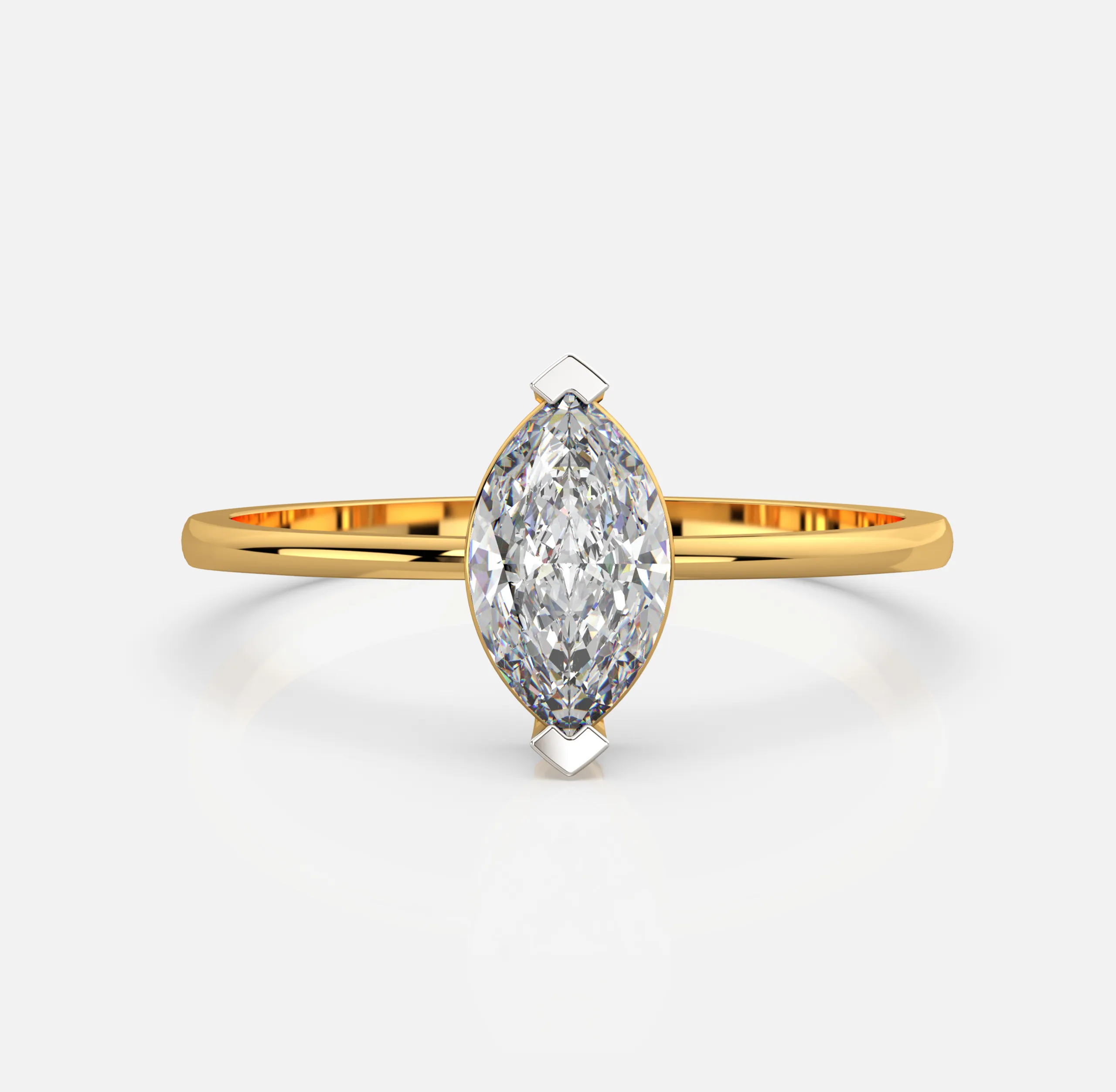 Gleam Marquise Solitaire
