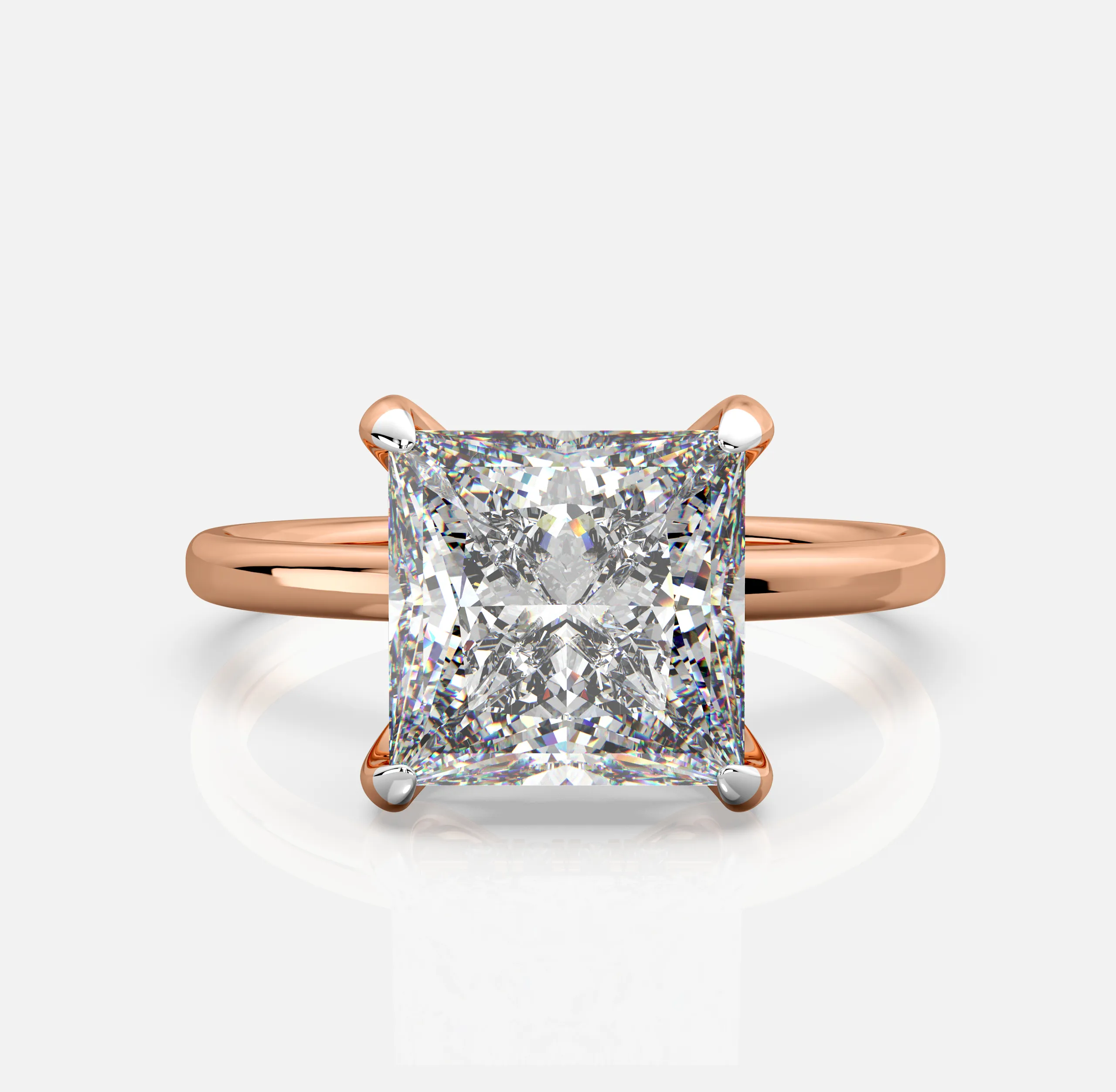 Princess Solitaire Ring