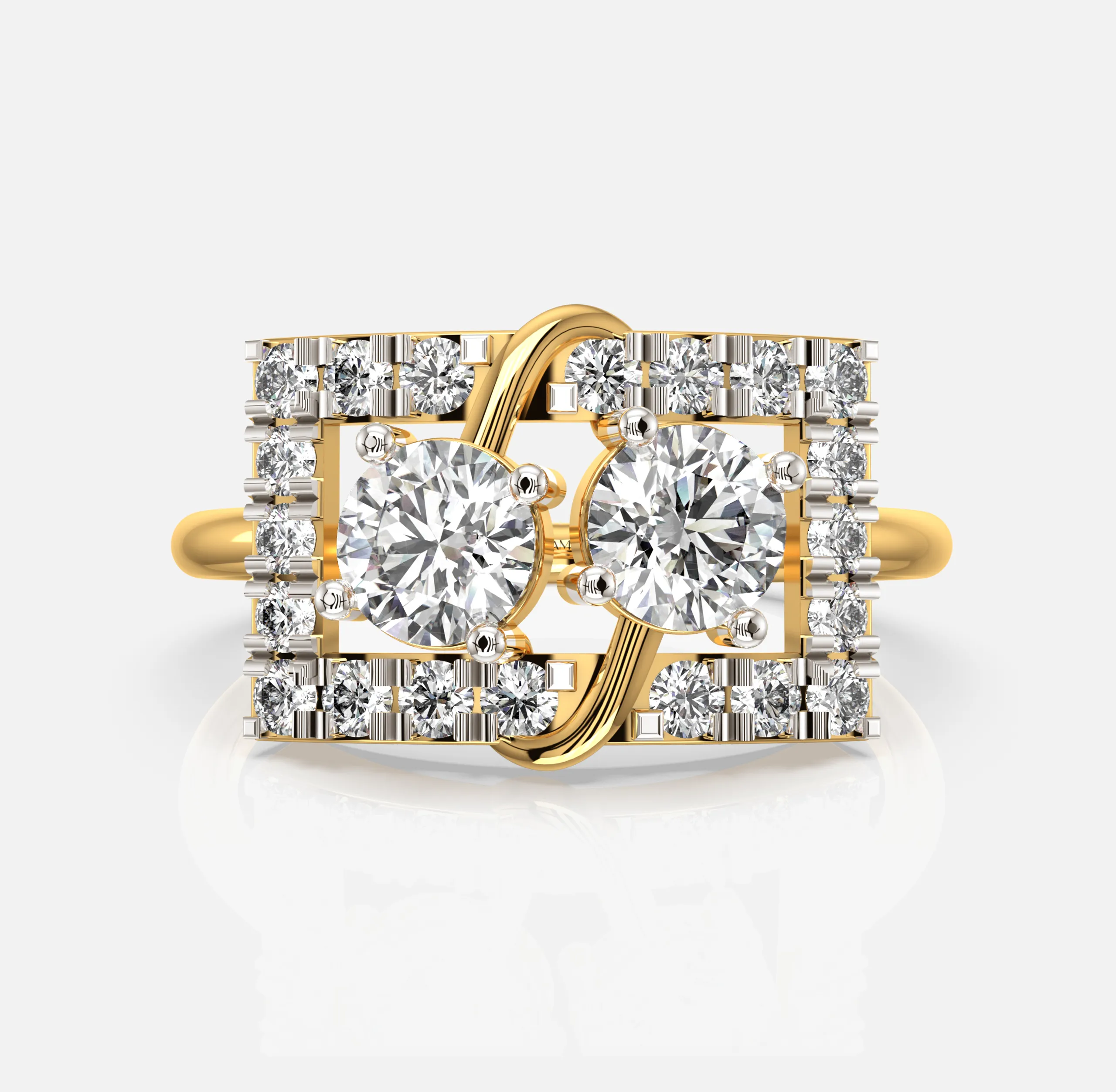 DuoBrilliance Frame Diamond Ring
