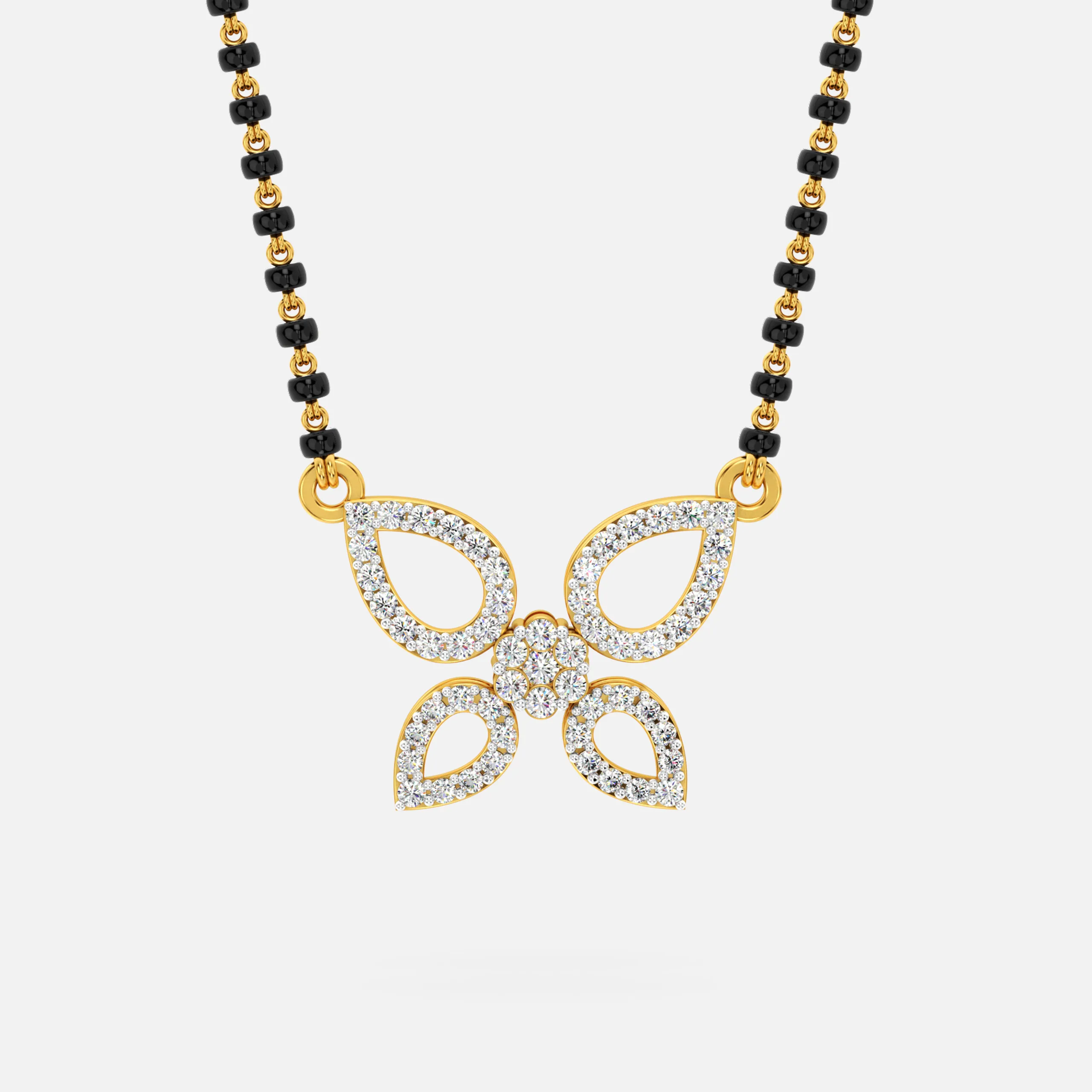 Diamond Butterfly Mangalsutra