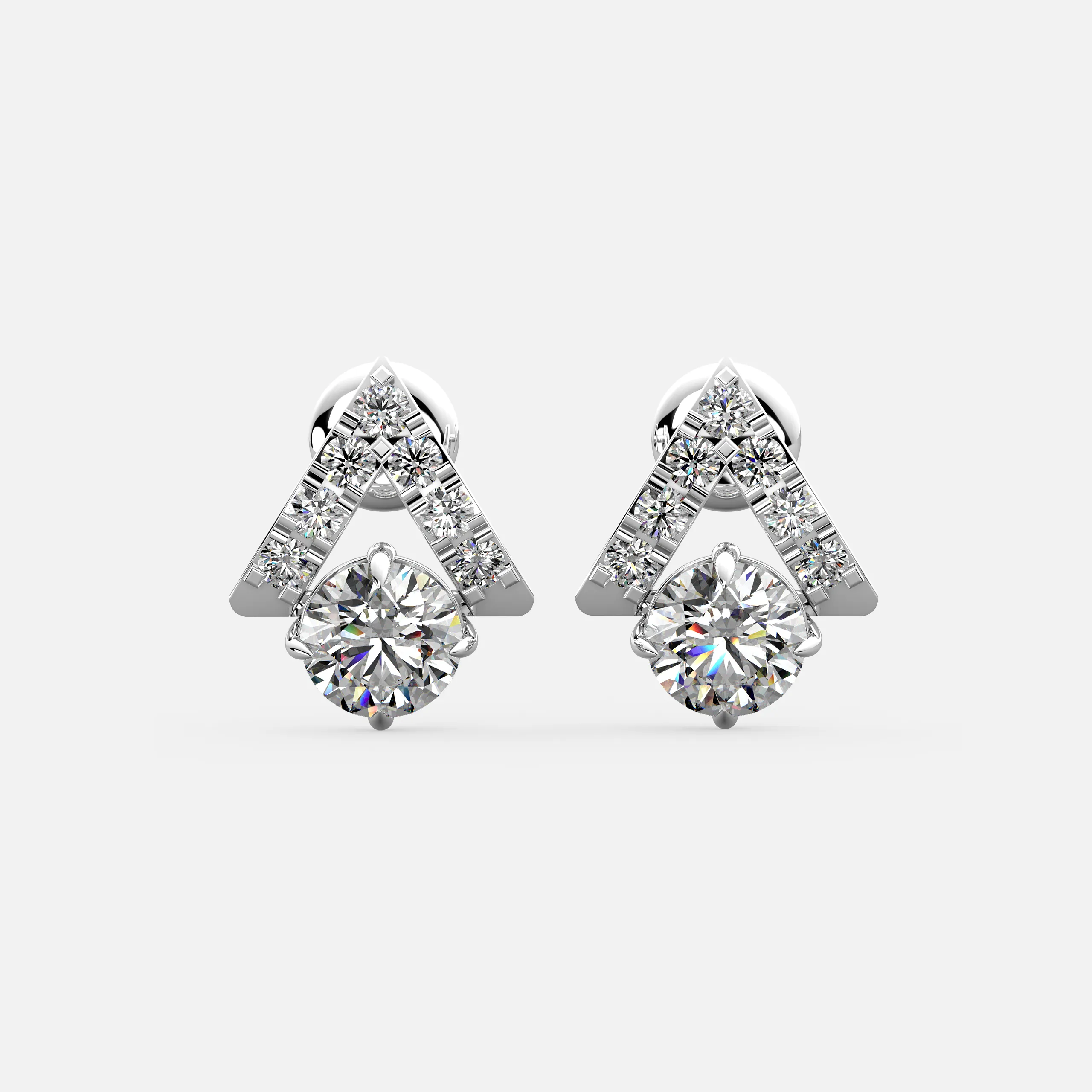 Vertex Diamond Earrings
