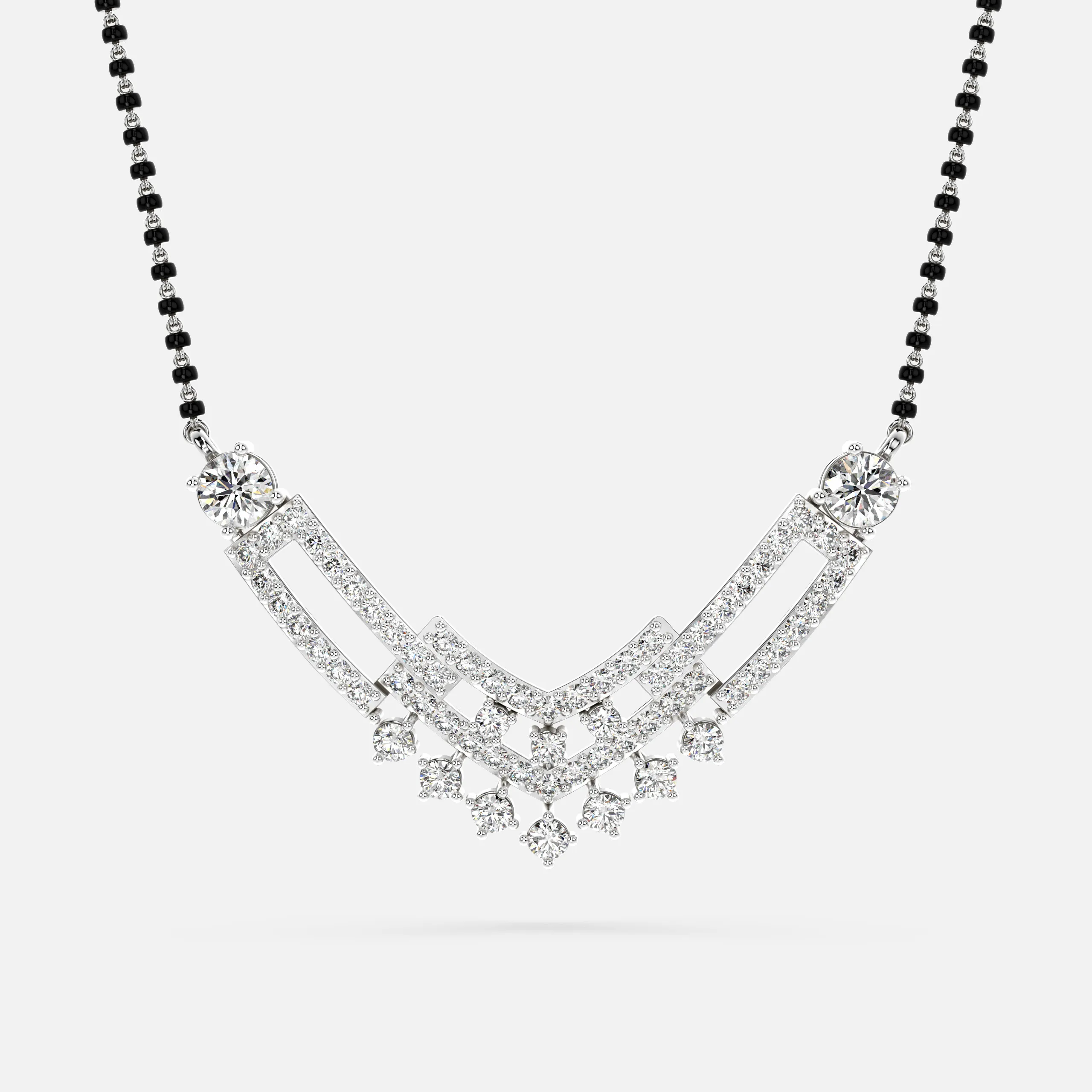 Multi-Layer Diamond Mangalsutra