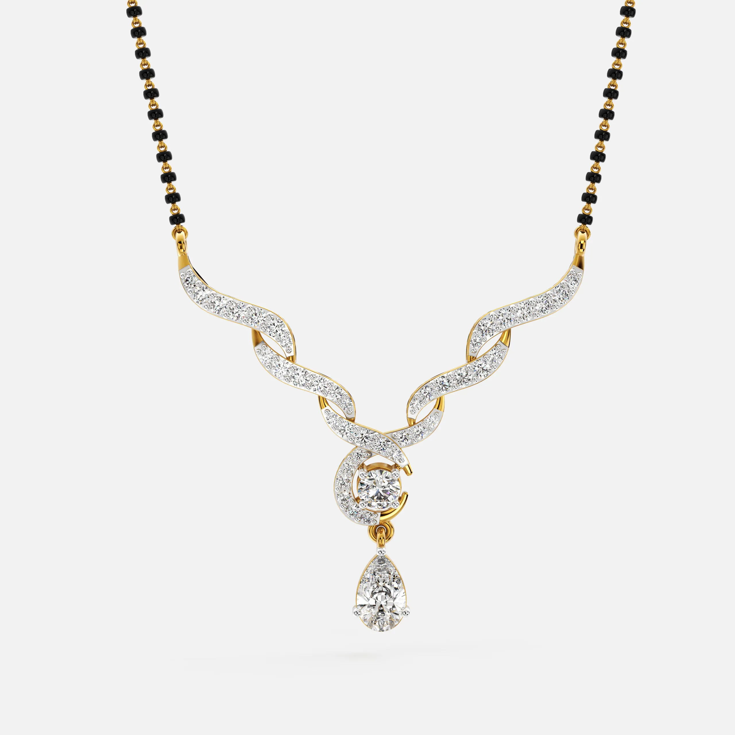 Flowing Diamond Mangalsutra