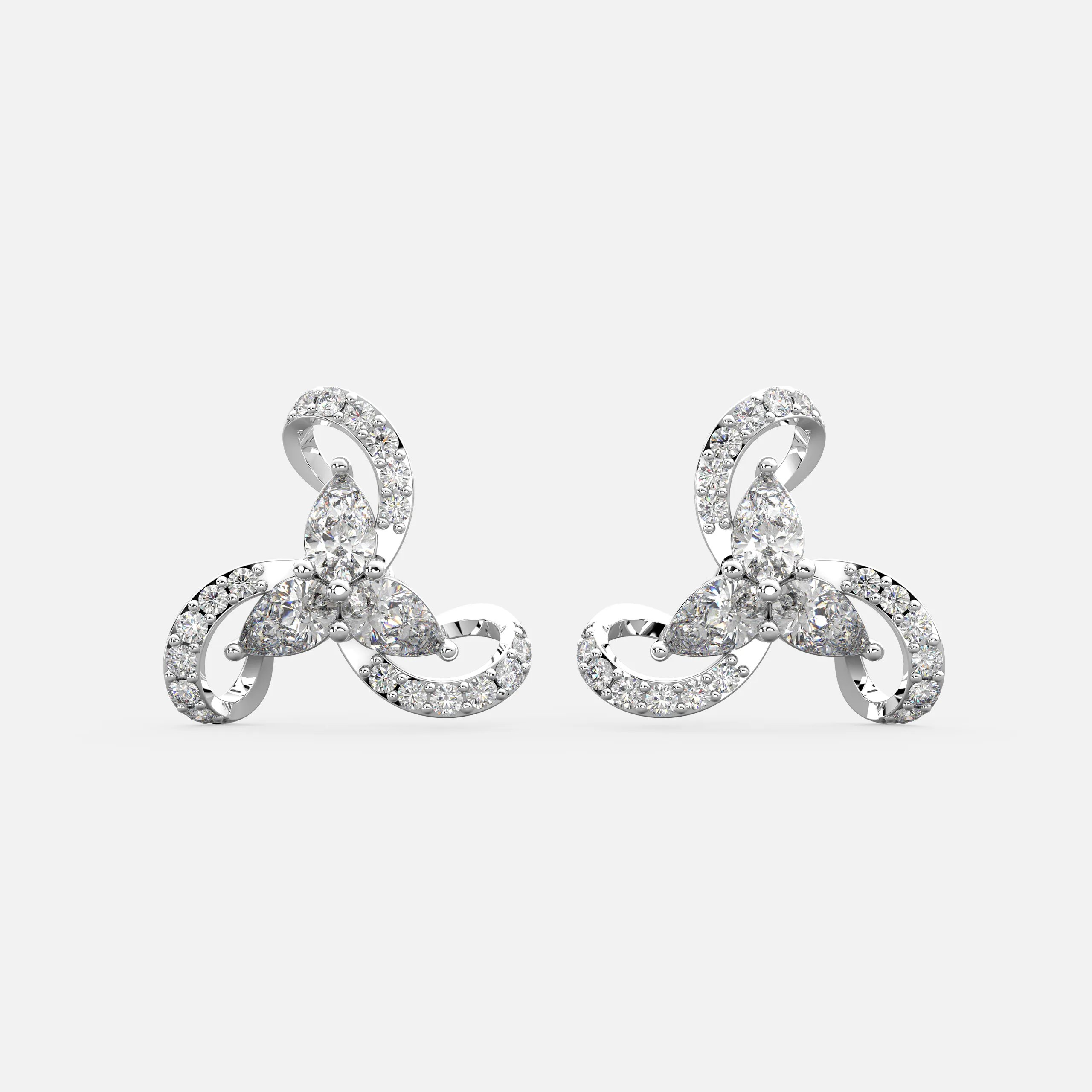 Petal Bloom Diamond Earrings