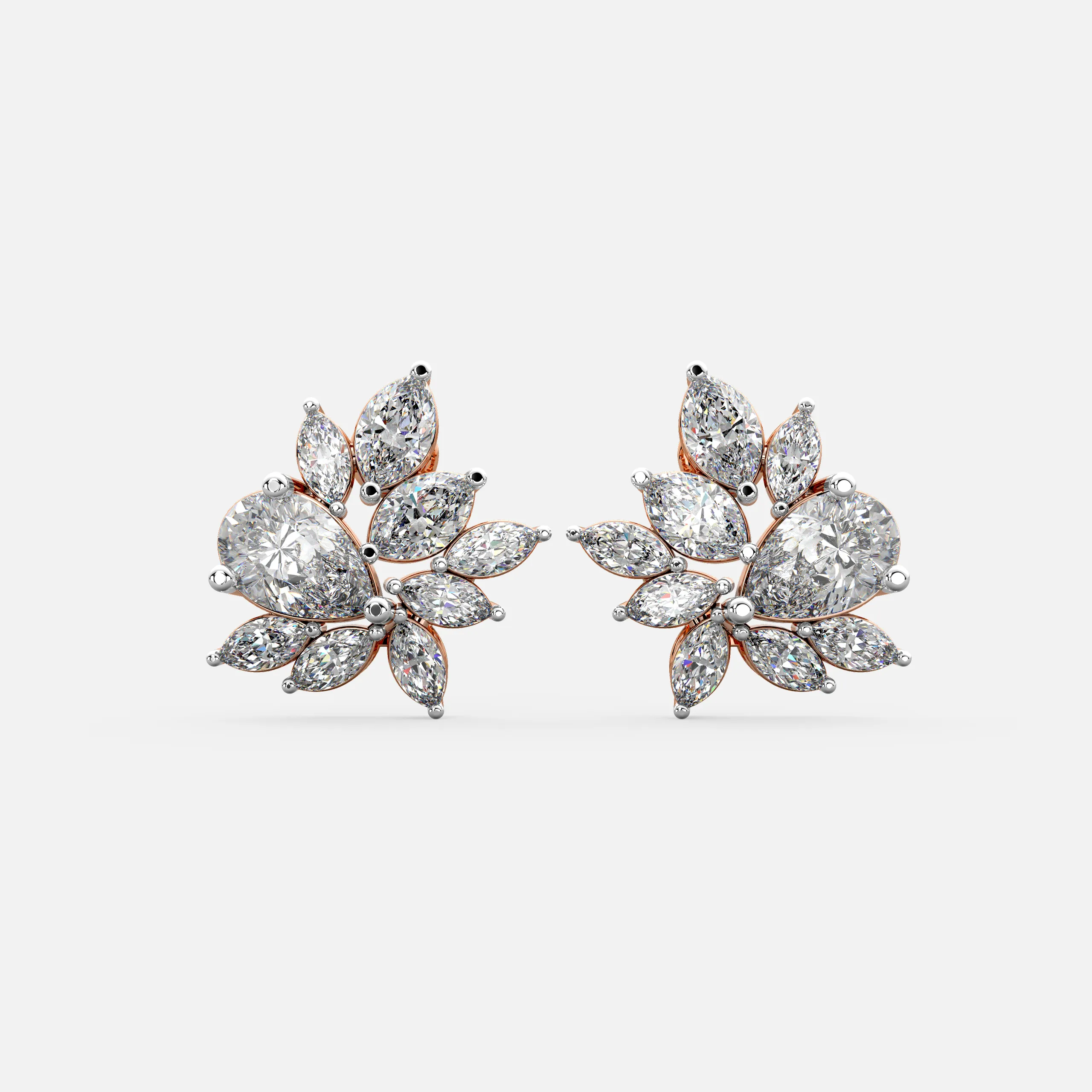 Petal Grace Diamond Earrings