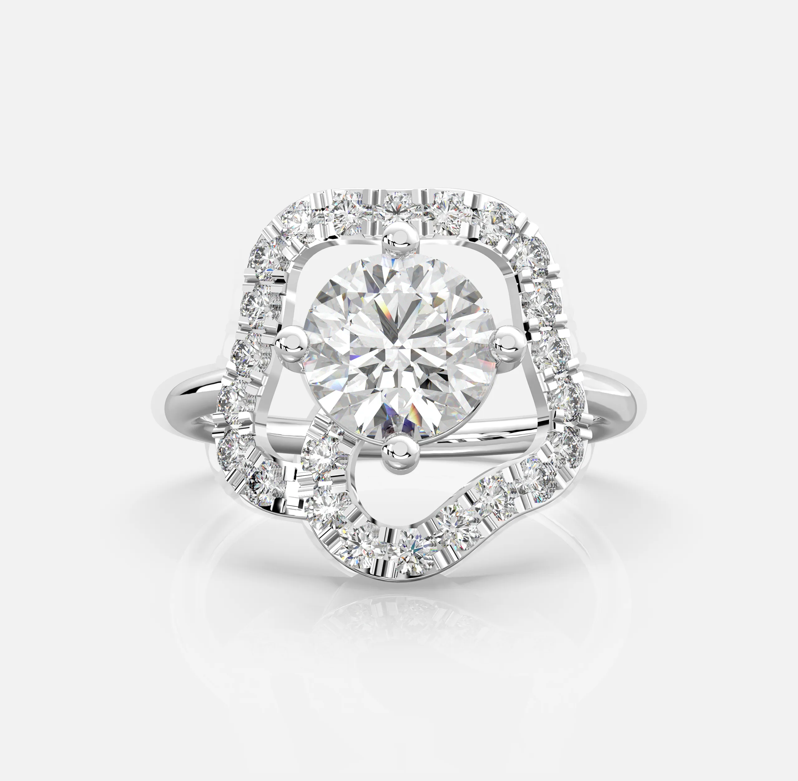 Aurora Twist Diamond Ring