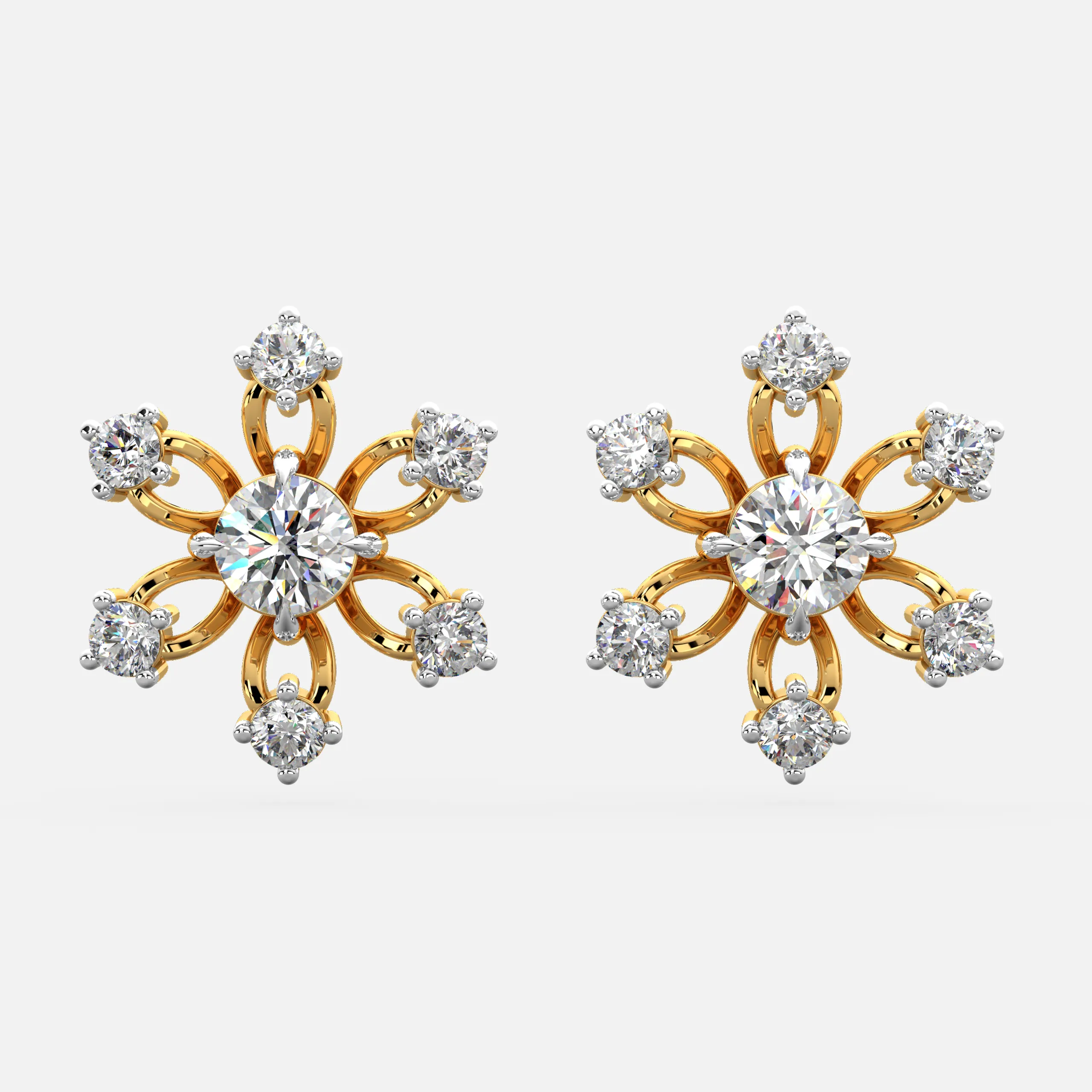 Floral Diamond earrings