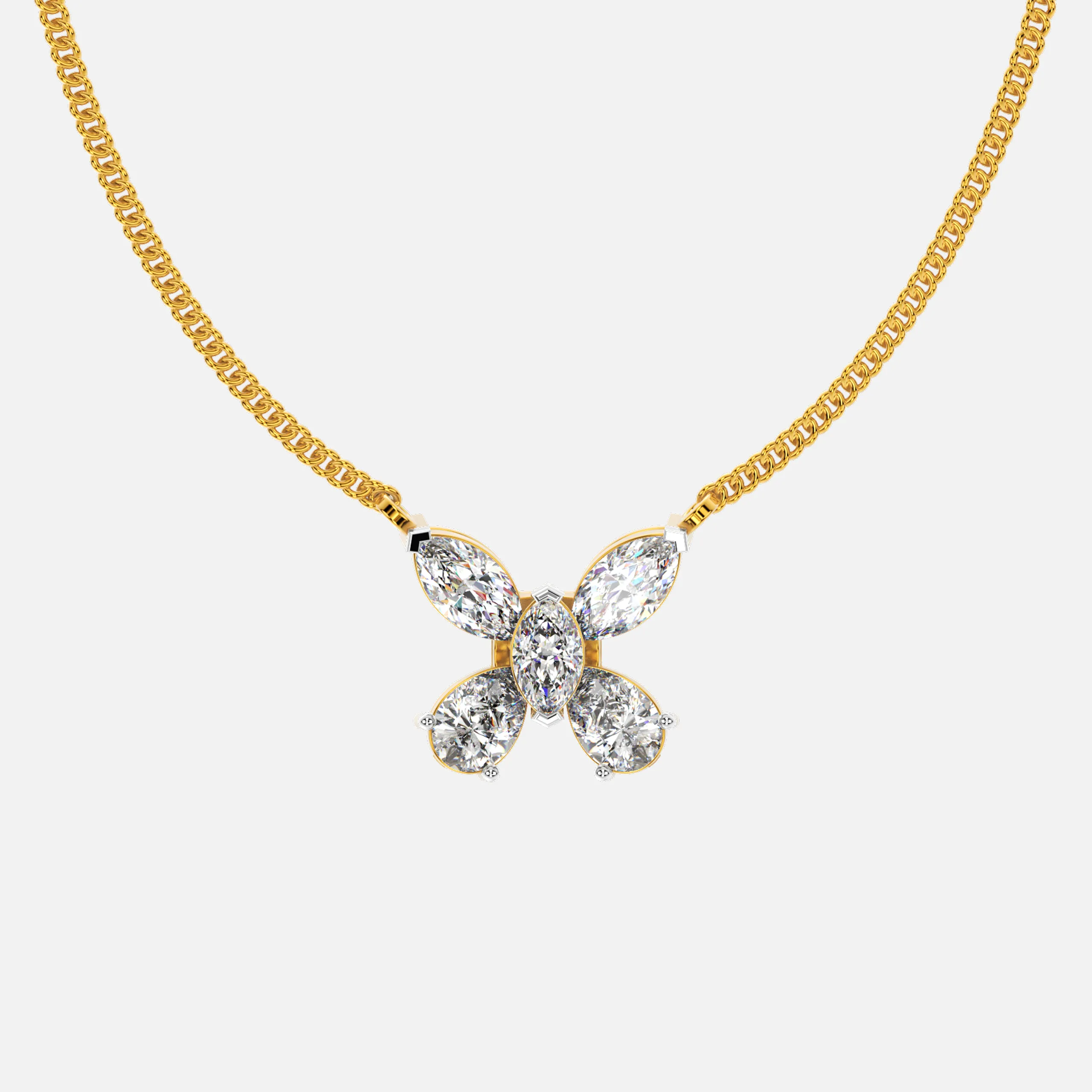 Diamond Butterfly Sparkle Pendant