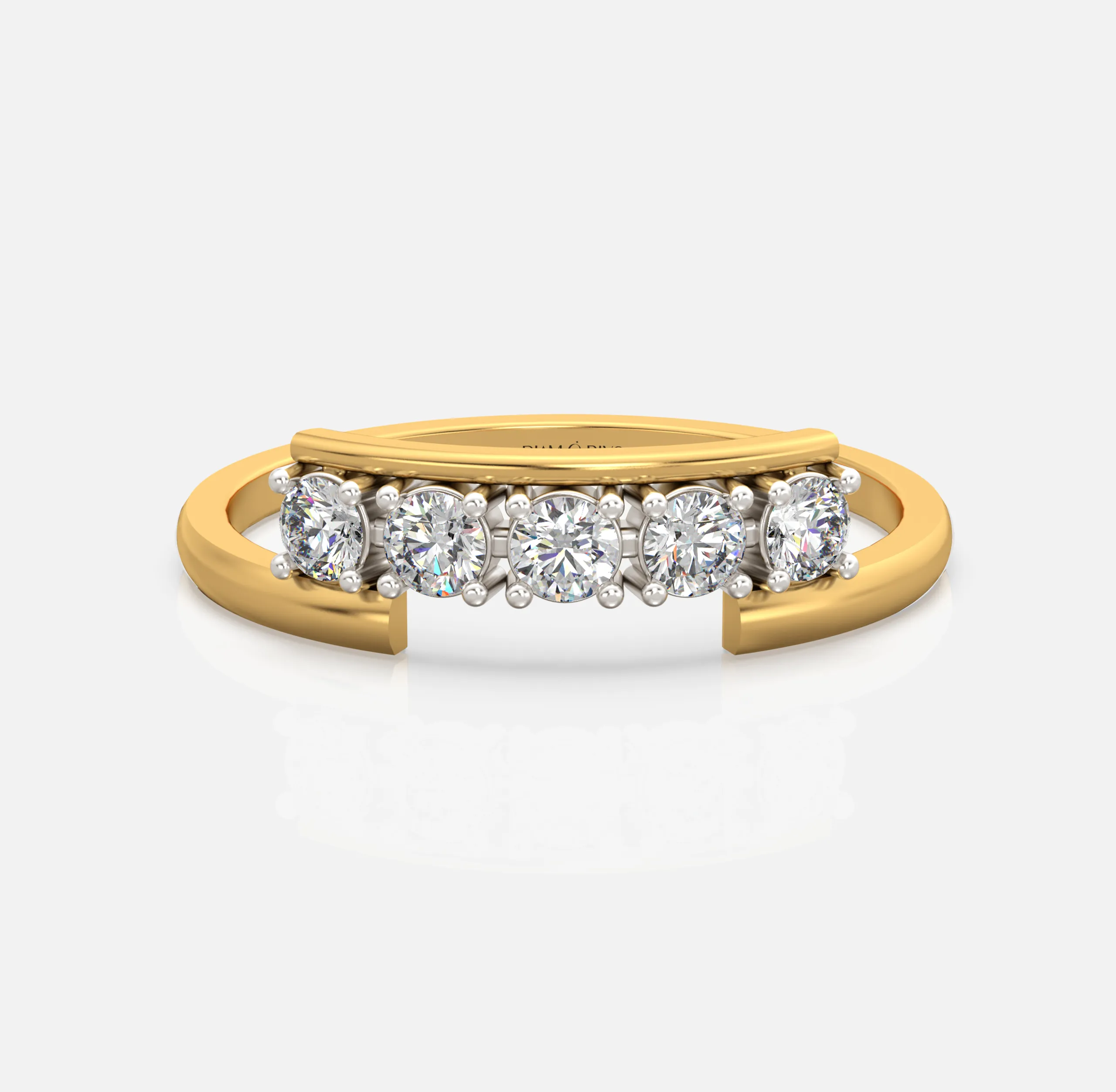 Diamond Line Gap Ring