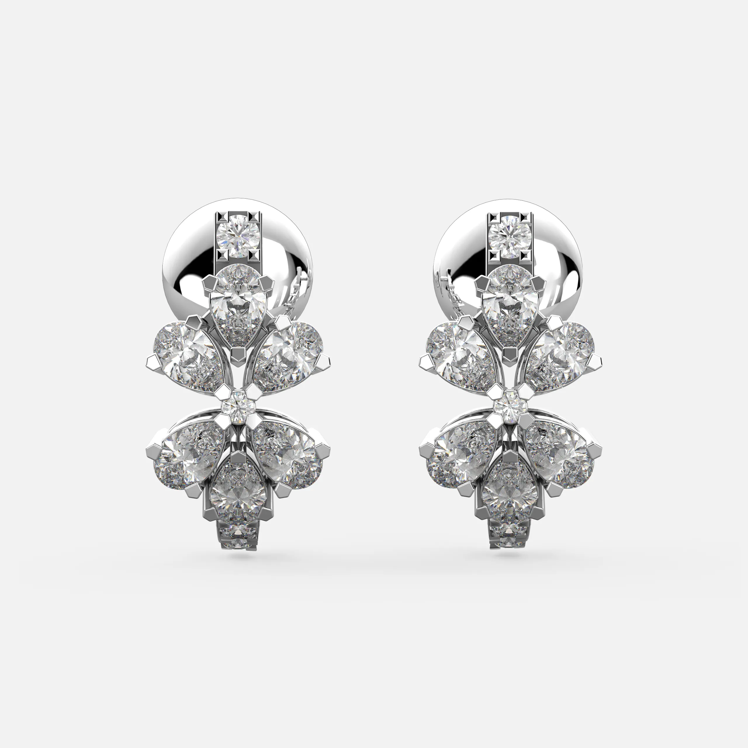 Timeless Floral Diamond Earrings