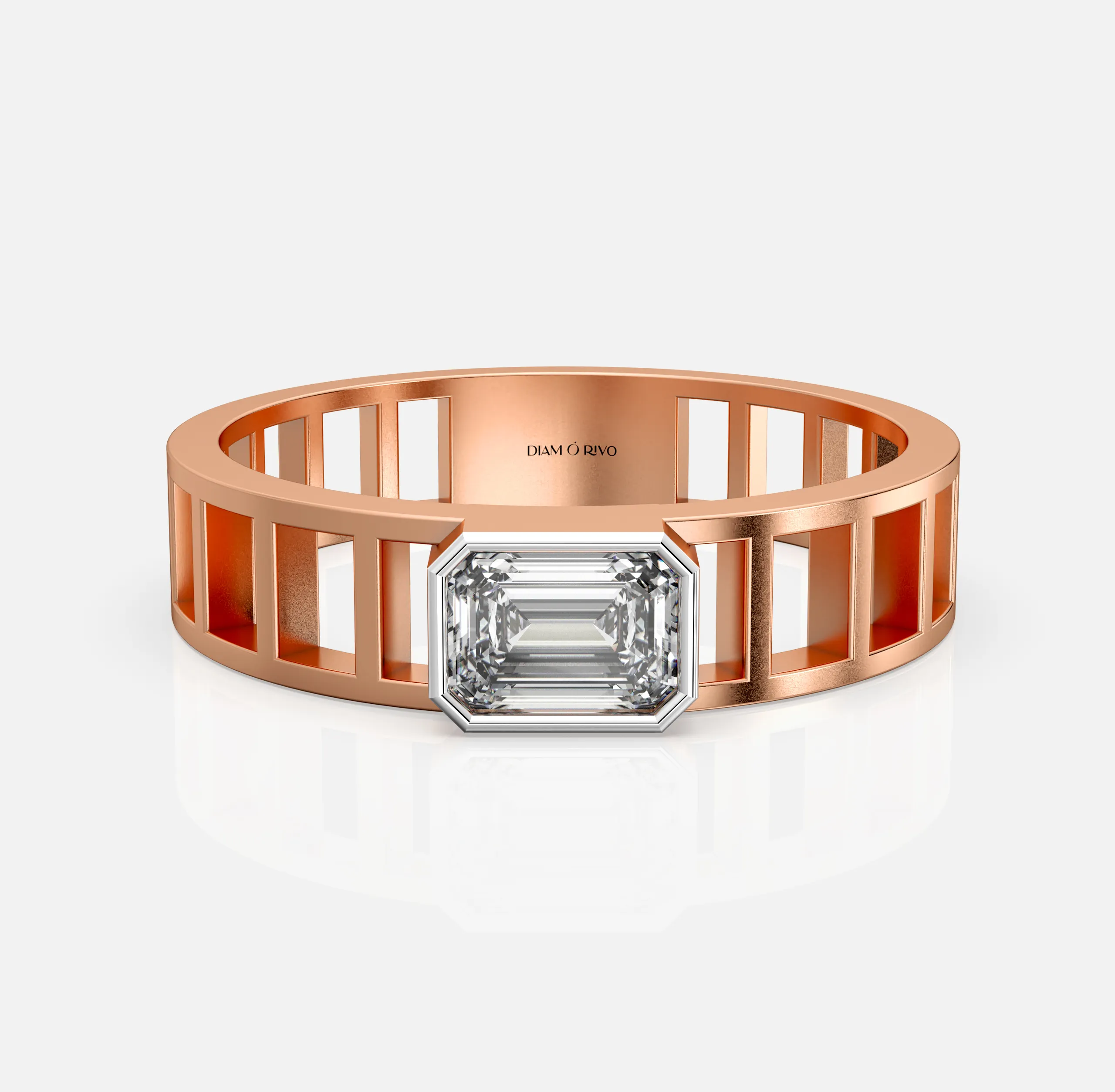 Apex Frame Diamond Men’s Ring