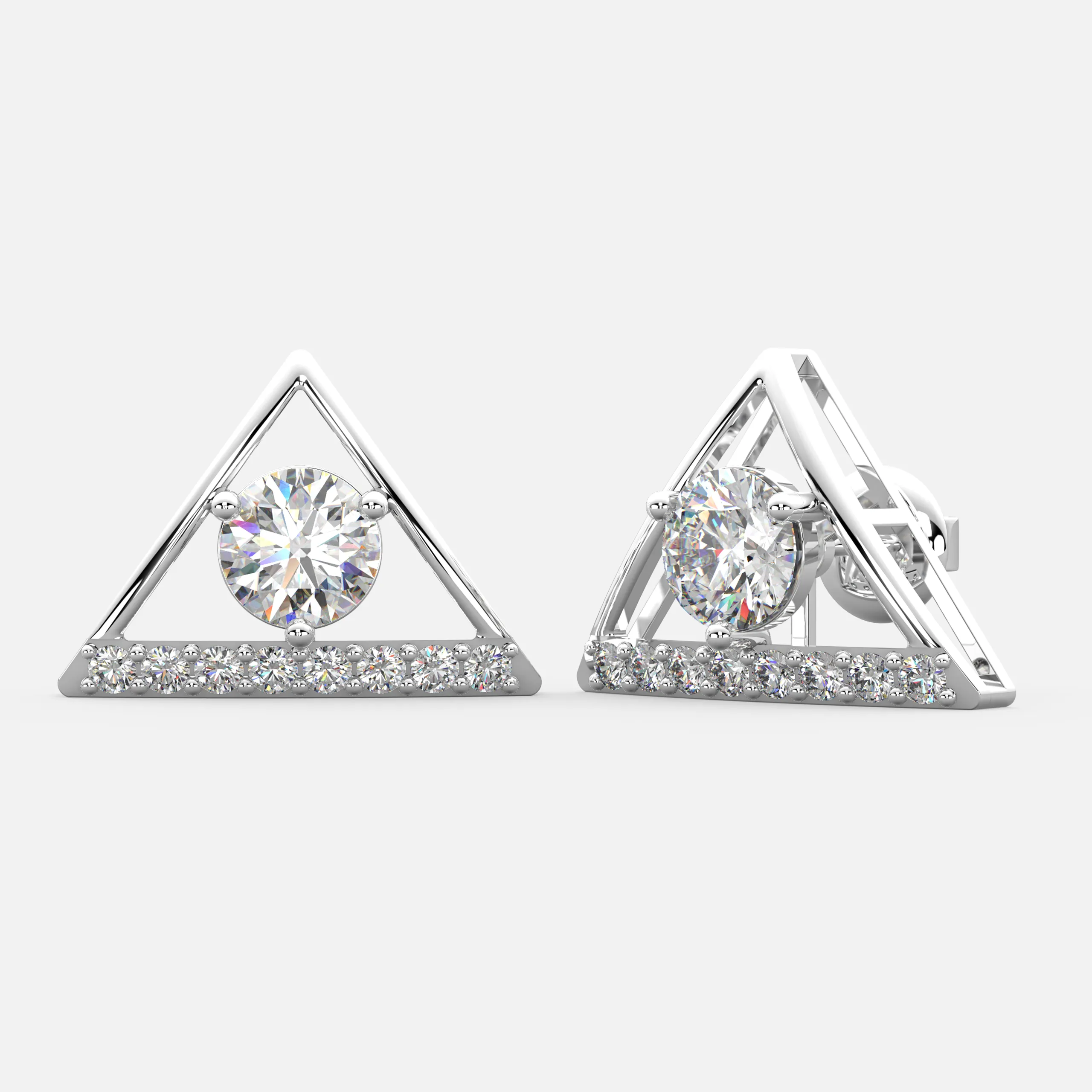 Vertex Glow Diamond Earrings