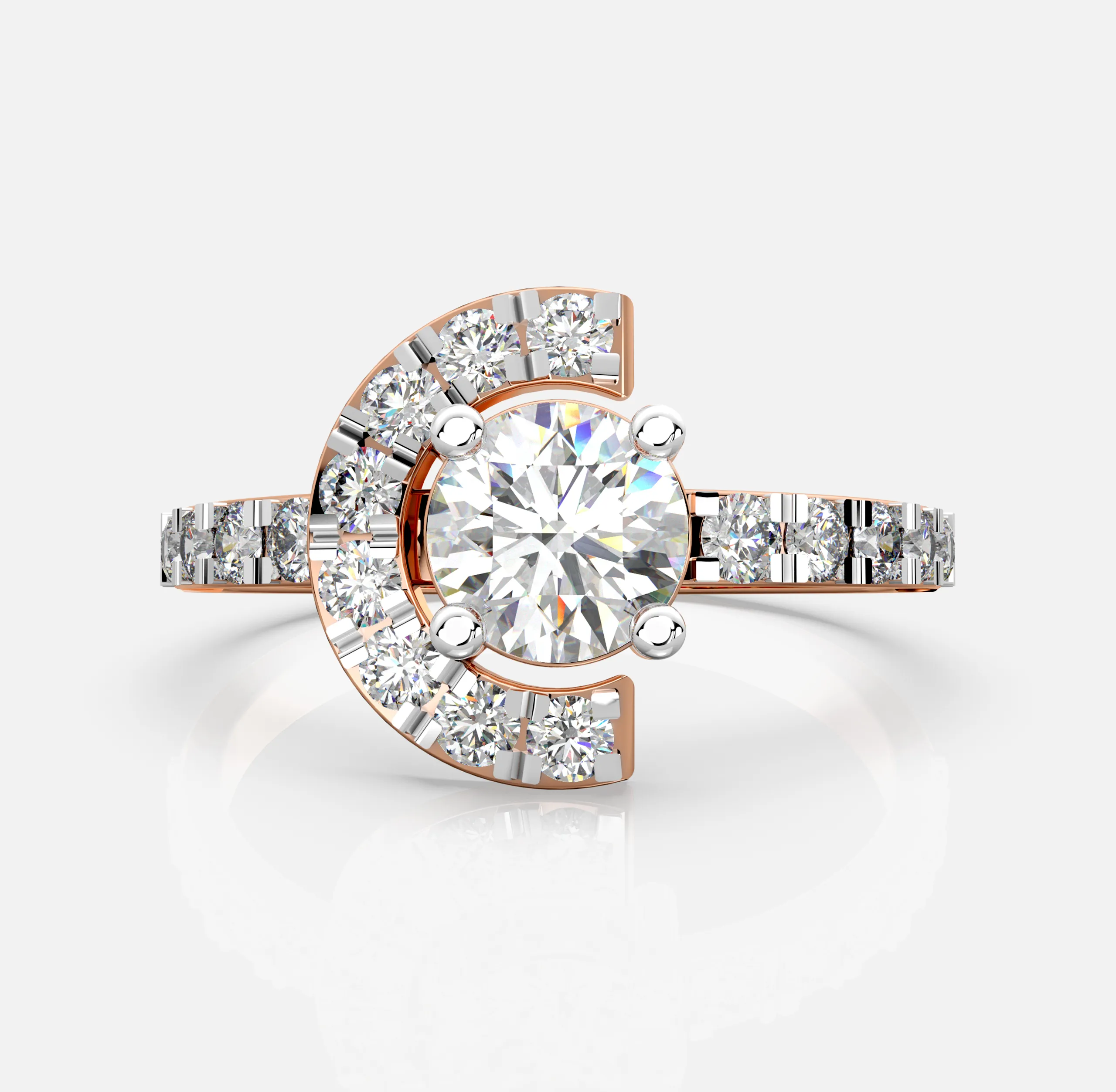Luna Curve Diamond Ring