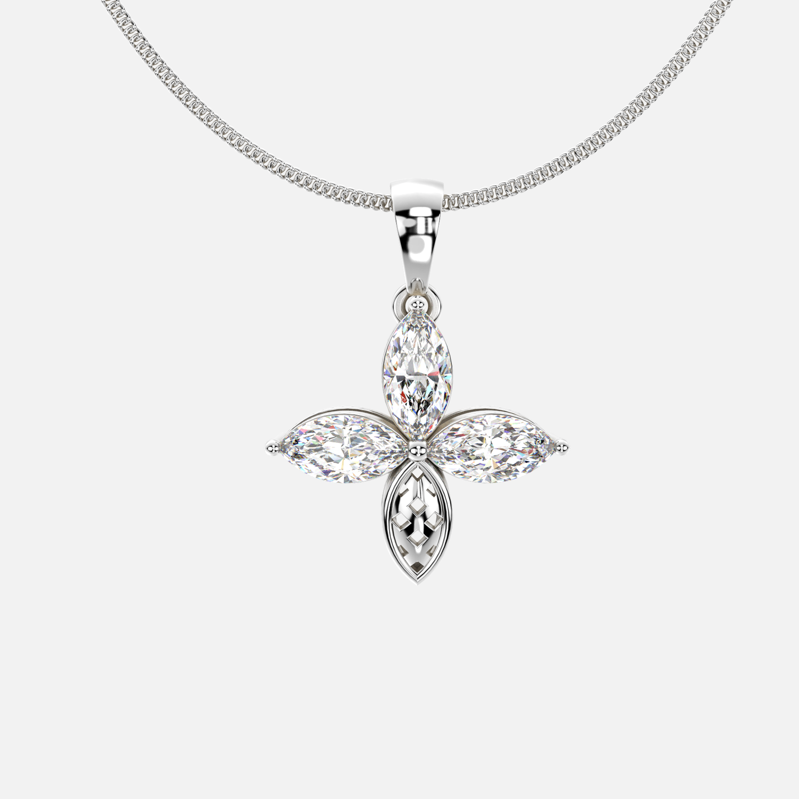 Marquise Bliss Diamond Pendant