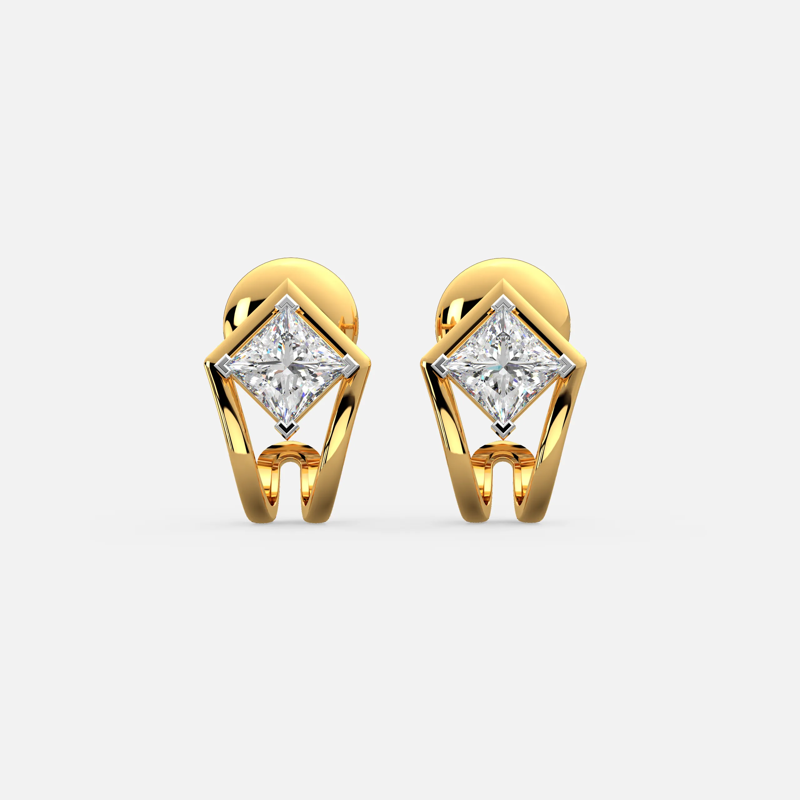 Royal Tilt Diamond Studs