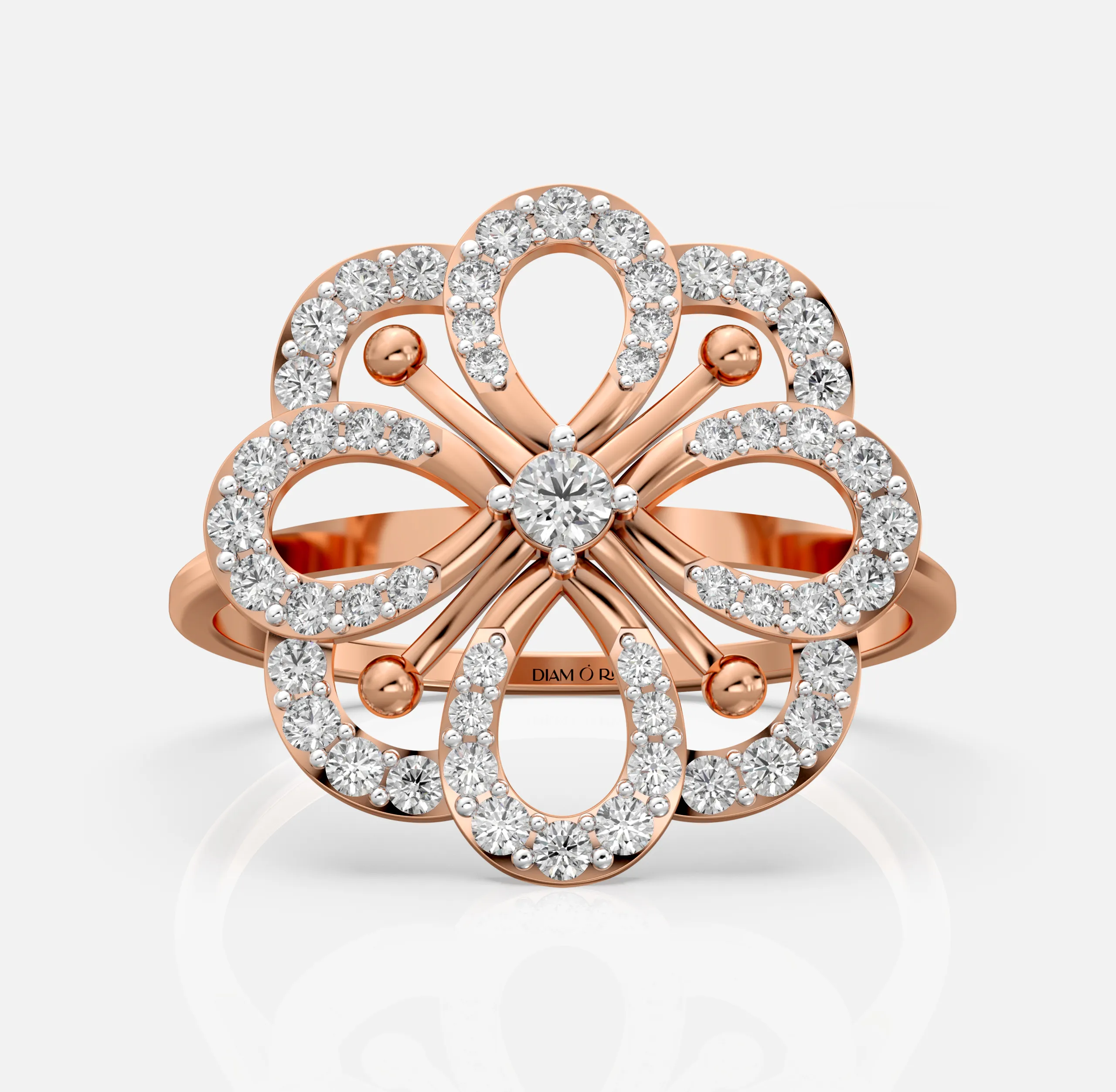Flora Loop Diamond Ring